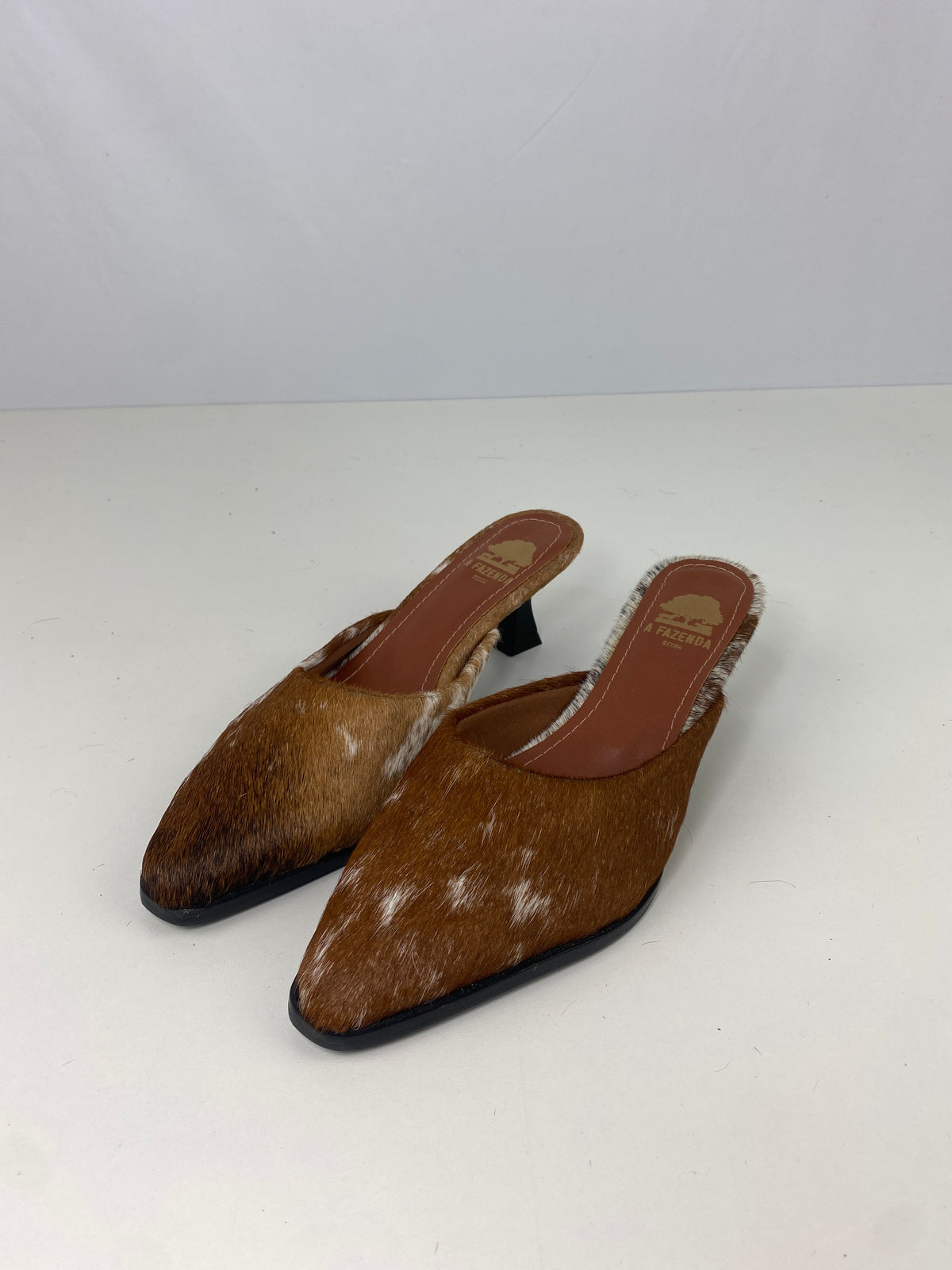 Mule de Couro Salto Fino |Tamanho 35