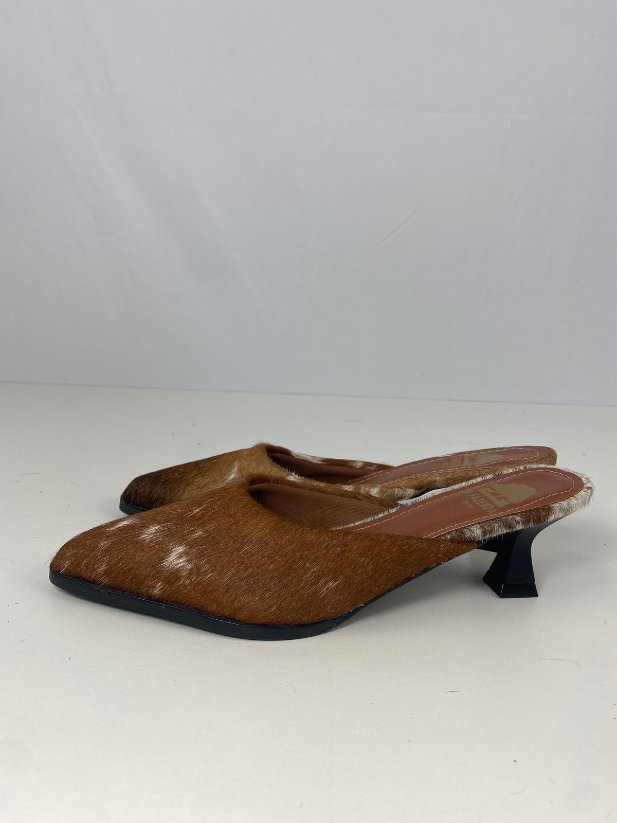 Mule de Couro Salto Fino |Tamanho 35