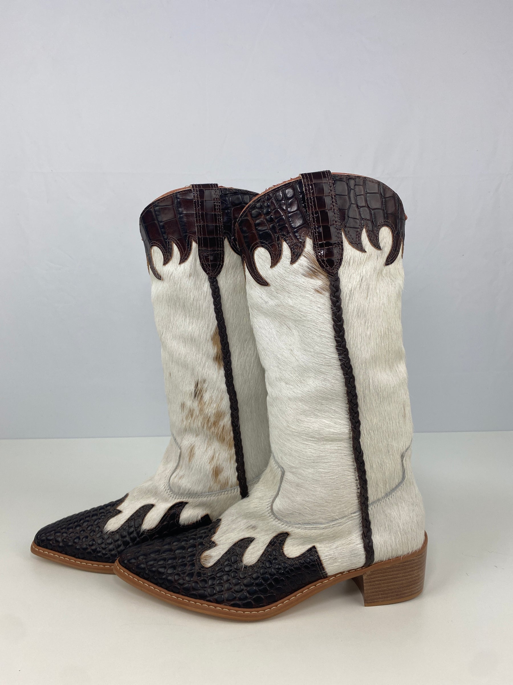 Bota de Couro Cano Longo | Tamanho 41