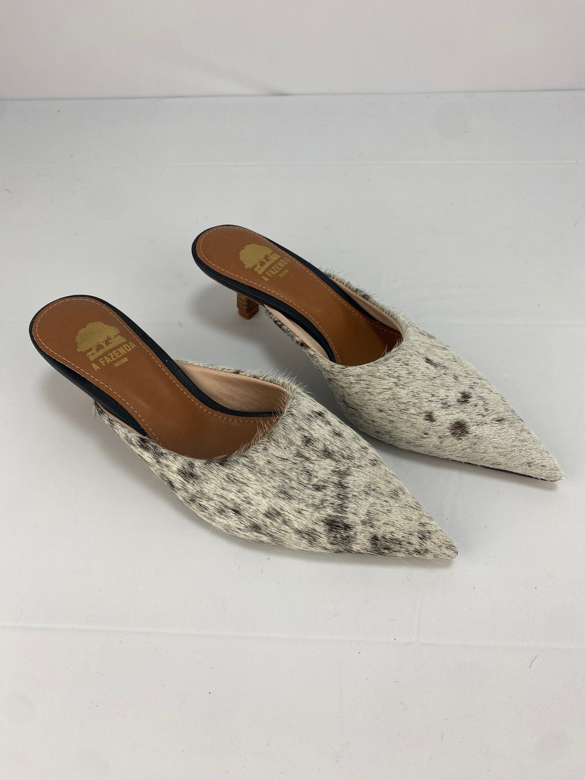 Mule de Couro Salto Fino |Tamanho 35