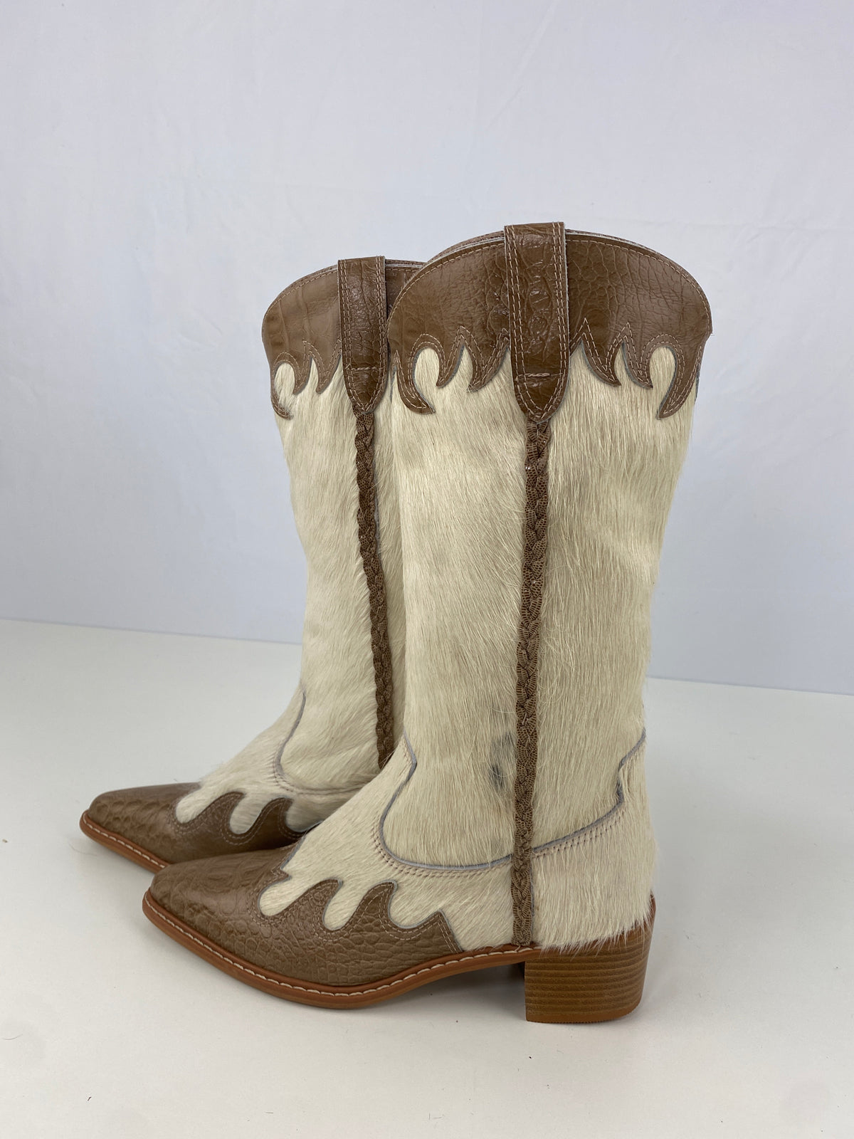 Bota de Couro Cano Longo | Tamanho 34