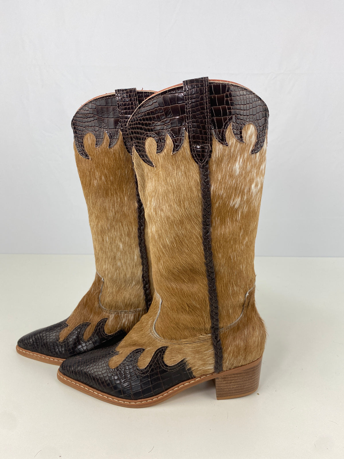Bota de Couro Cano Longo | Tamanho 35