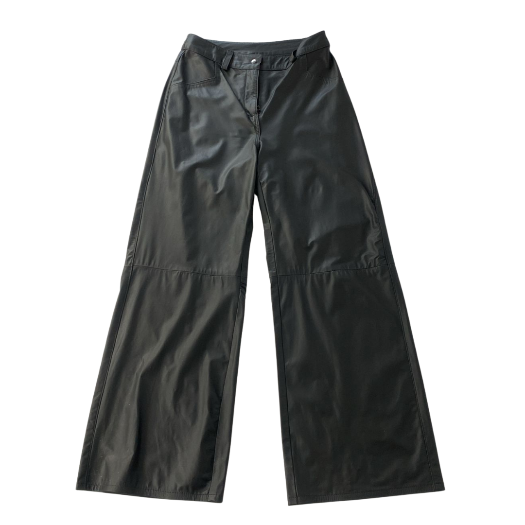 Calça de Couro Flare