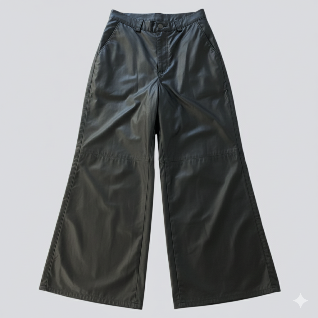Calça de Couro Flare