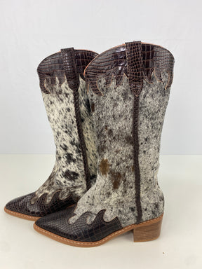 Bota de Couro Cano Longo | Tamanho 35