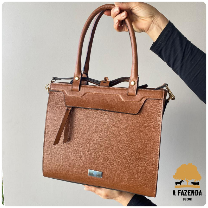 Bolsa A Fazenda Decor | Couro Liso!