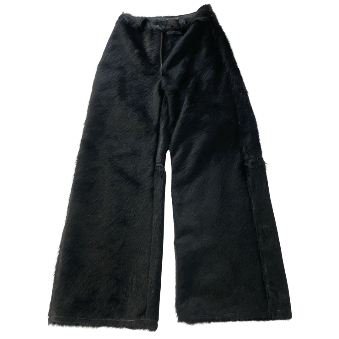 Calça de Couro Flare
