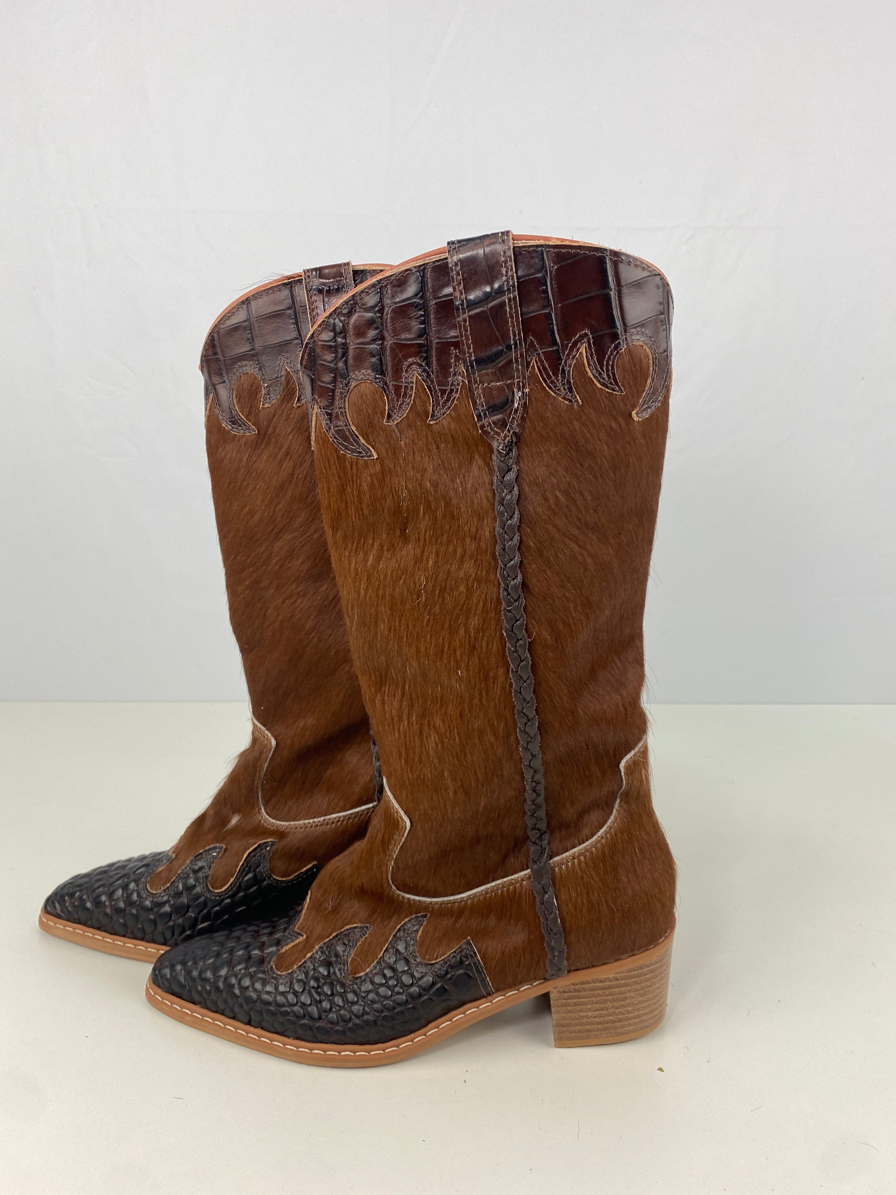 Bota de Couro Cano Longo | Tamanho 35