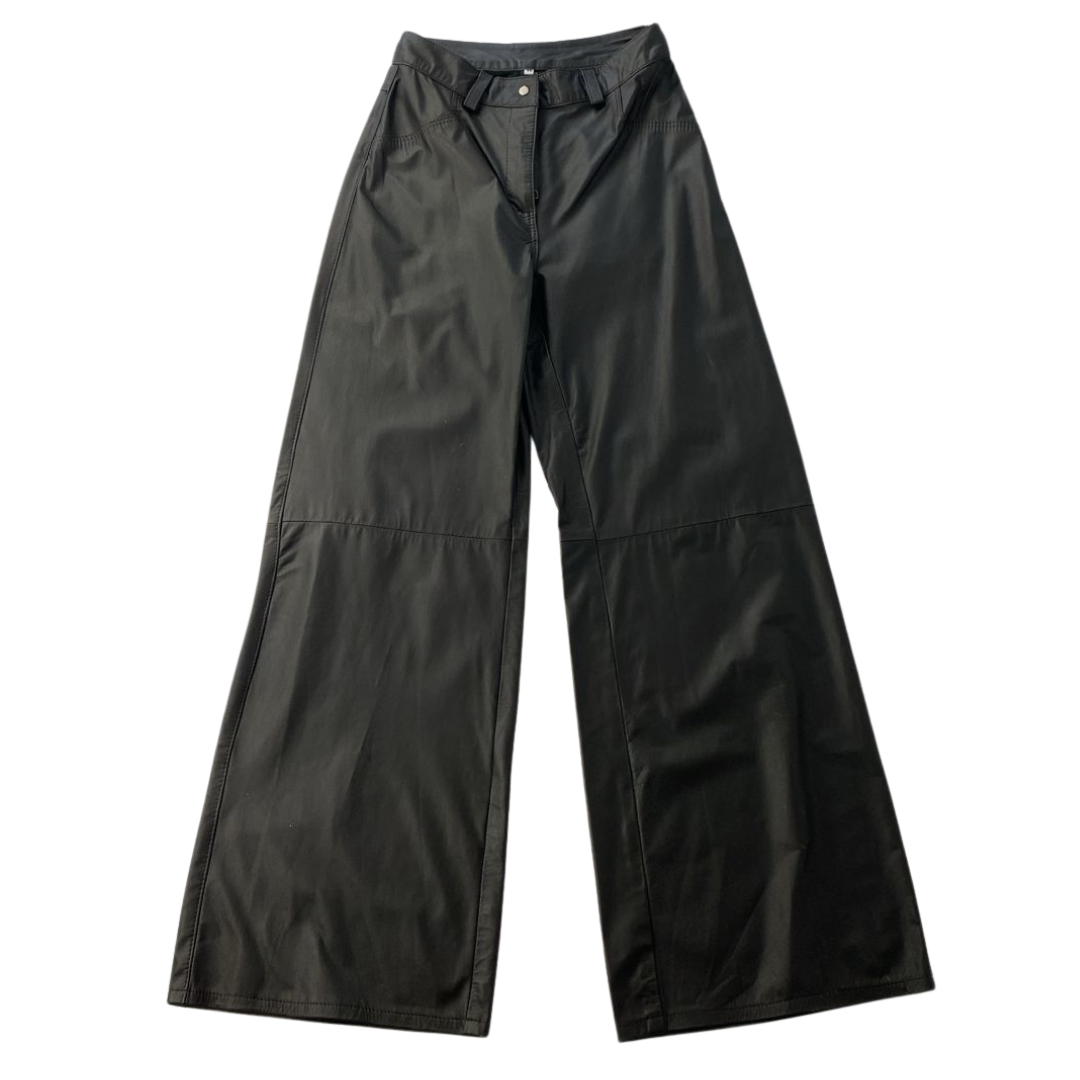 Calça de Couro Flare