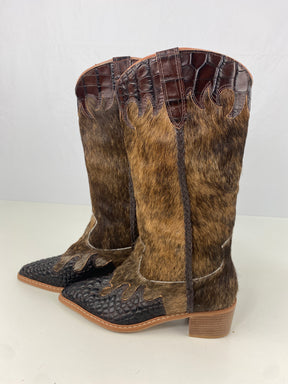 Bota de Couro Cano Longo | Tamanho 35