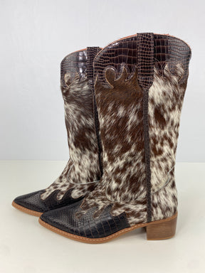 Bota de Couro Cano Longo | Tamanho 41