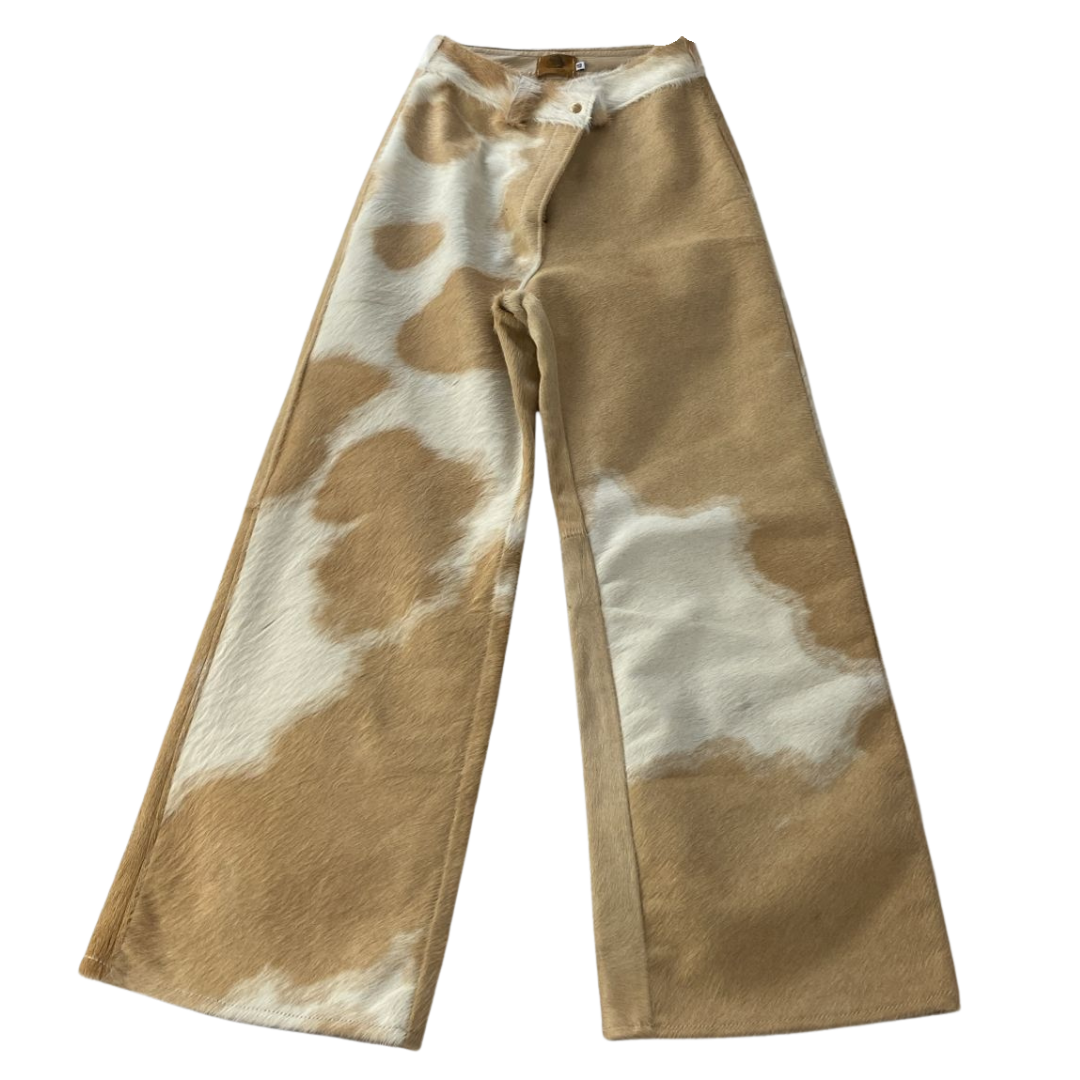 Calça de Couro Flare