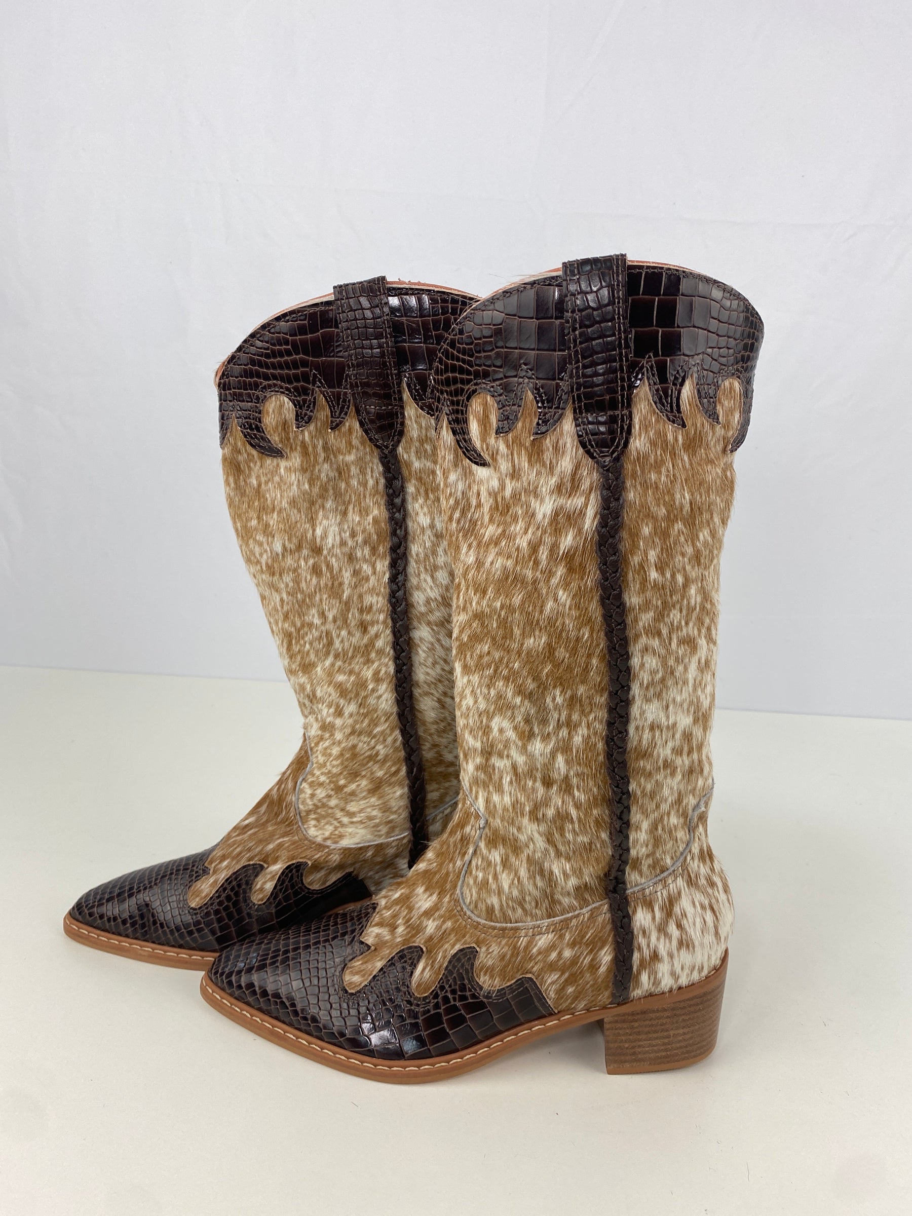 Bota de Couro Cano Longo | Tamanho 35