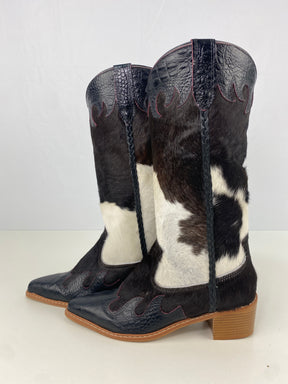 Bota de Couro Cano Longo | Tamanho 37