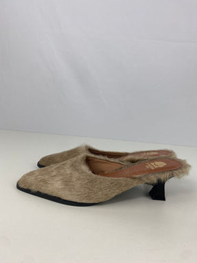 Mule de Couro Salto Fino |Tamanho 34