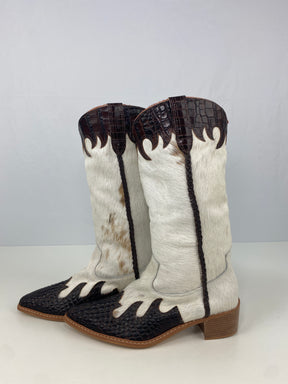 Bota de Couro Cano Longo | Tamanho 41