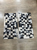 Passadeiras de Couro Duplas 1,00x0,5m | Modelo 3