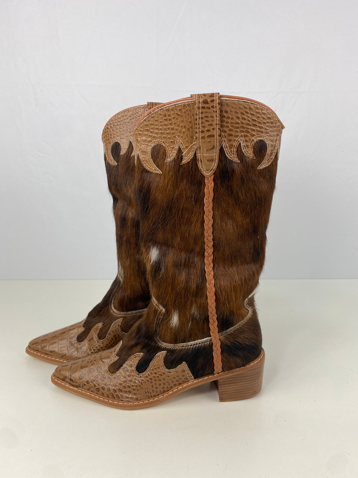Bota de Couro Cano Longo | Tamanho 38