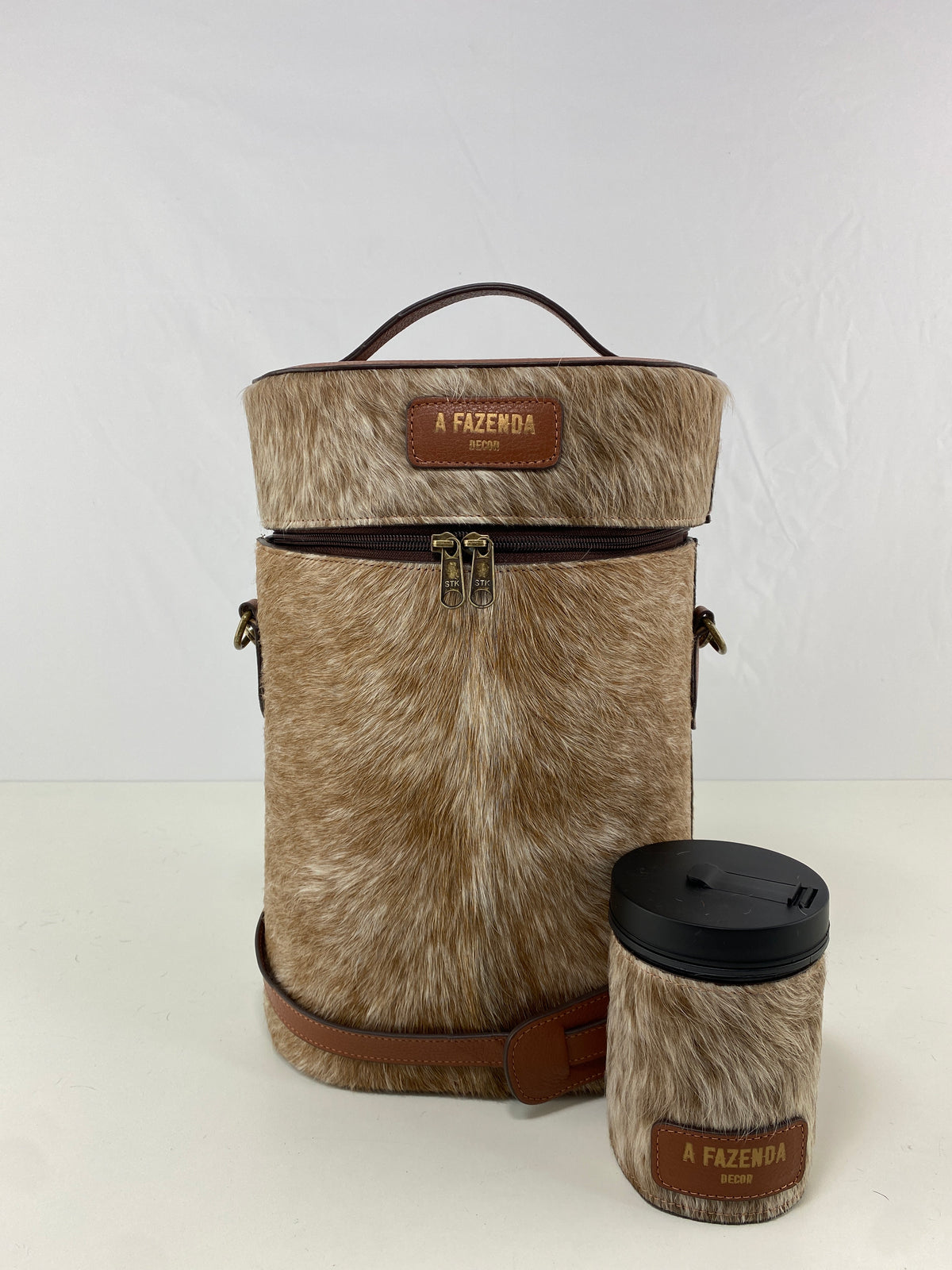 Mateira em Couro com Porta Erva