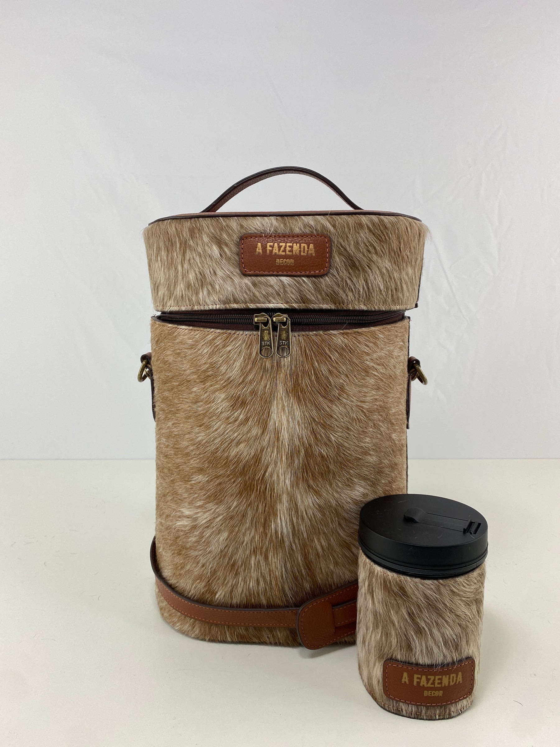 Mateira em Couro com Porta Erva