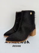 Bota Cano Curto Salto Bloco | Tamanho 36