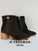 Bota Cano Curto Salto Bloco | Tamanho 36