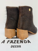 Bota Cano Curto Salto Bloco | Tamanho 36