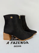 Bota Cano Curto Salto Bloco | Tamanho 37