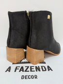 Bota Cano Curto Salto Bloco | Tamanho 37