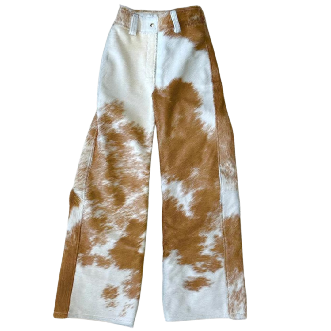 Calça de Couro Flare