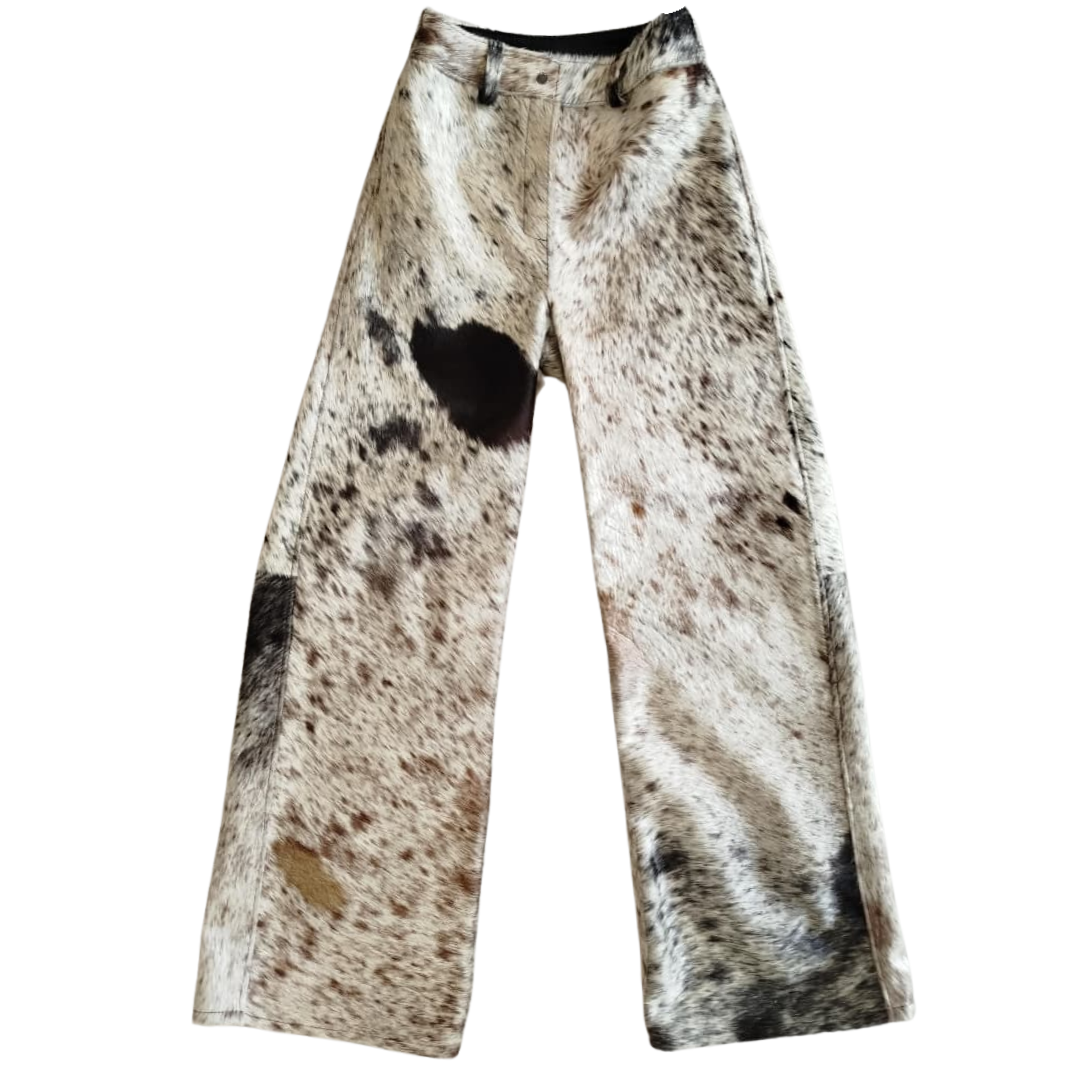 Calça de Couro Flare