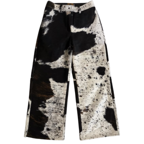 Calça de Couro Flare