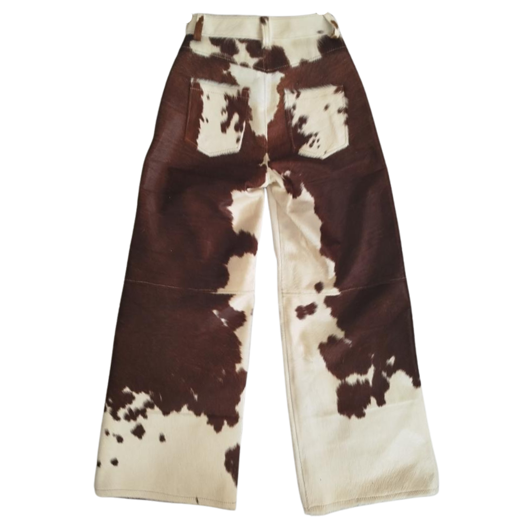 Calça de Couro Flare