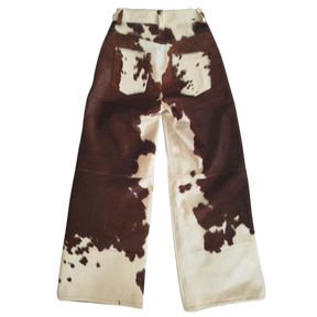 Calça de Couro Flare