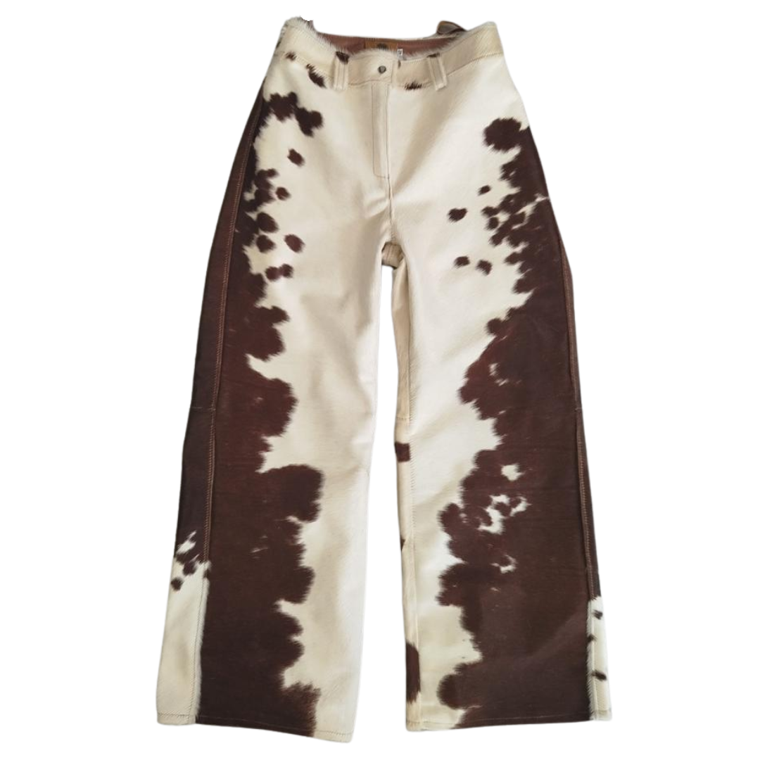 Calça de Couro Flare