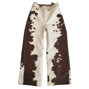 Calça de Couro Flare