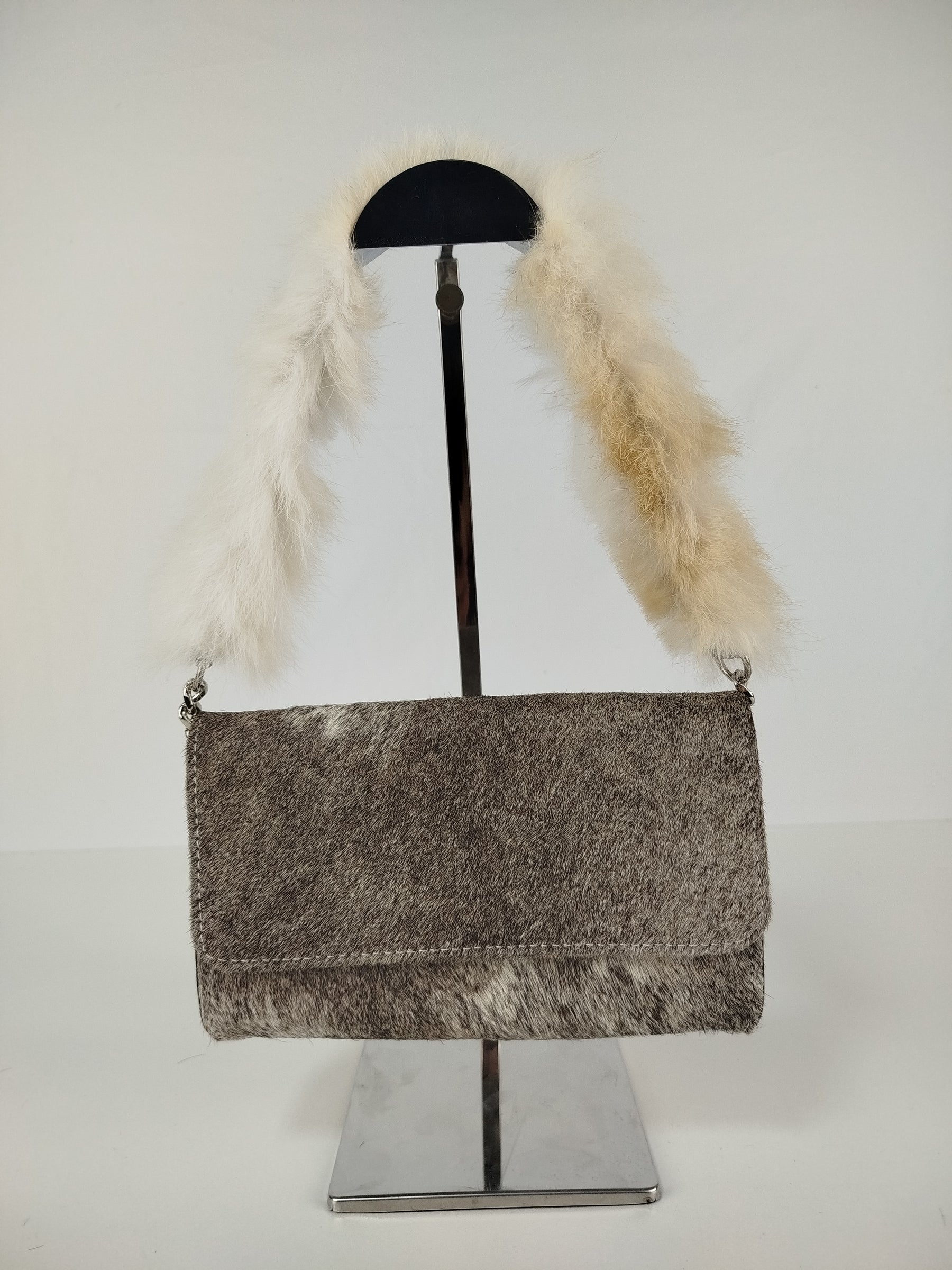 Clutch Bag with Rabbit Handle