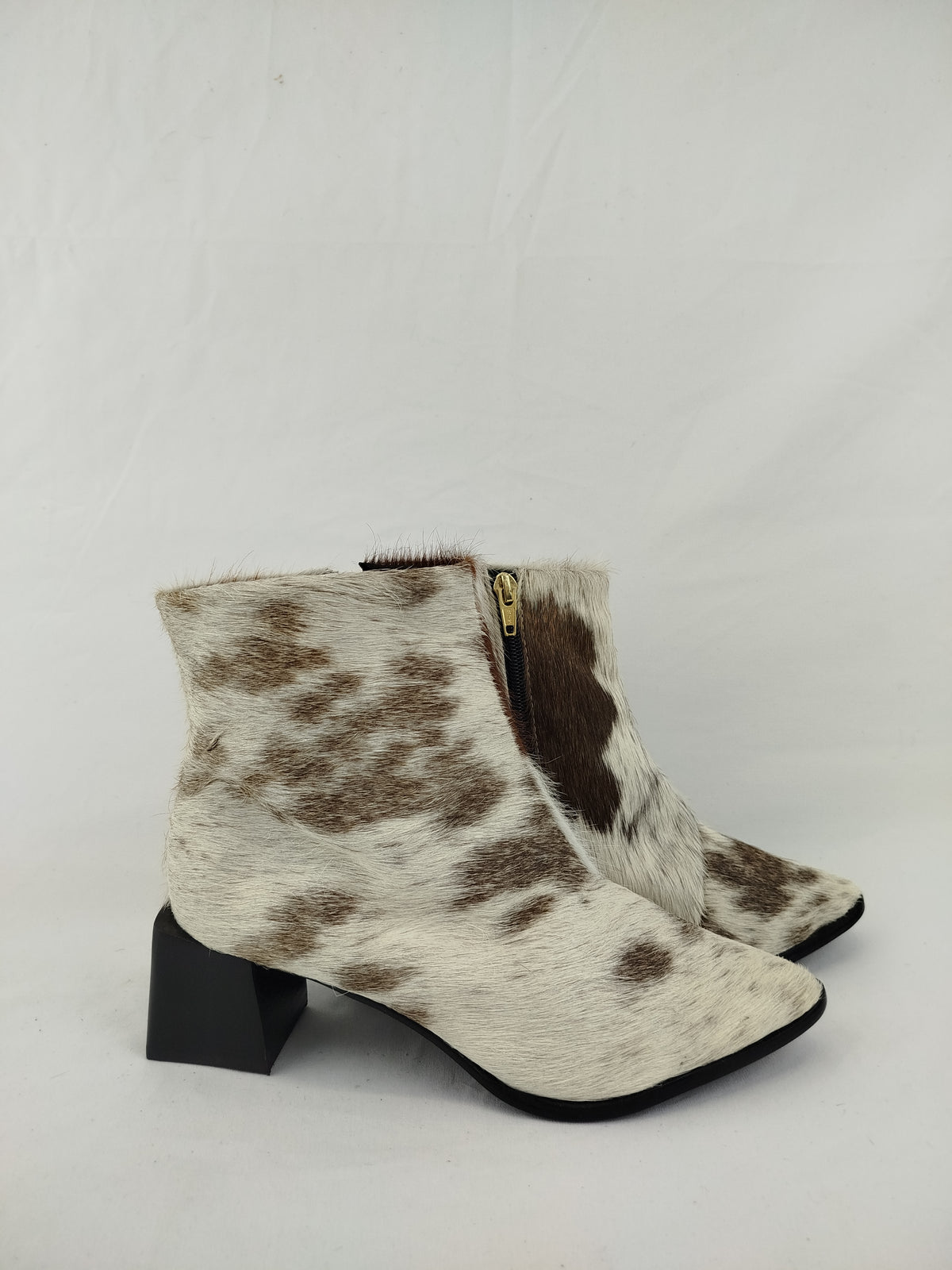 Bota Cano Curto Salto Bloco | Tamanho 38