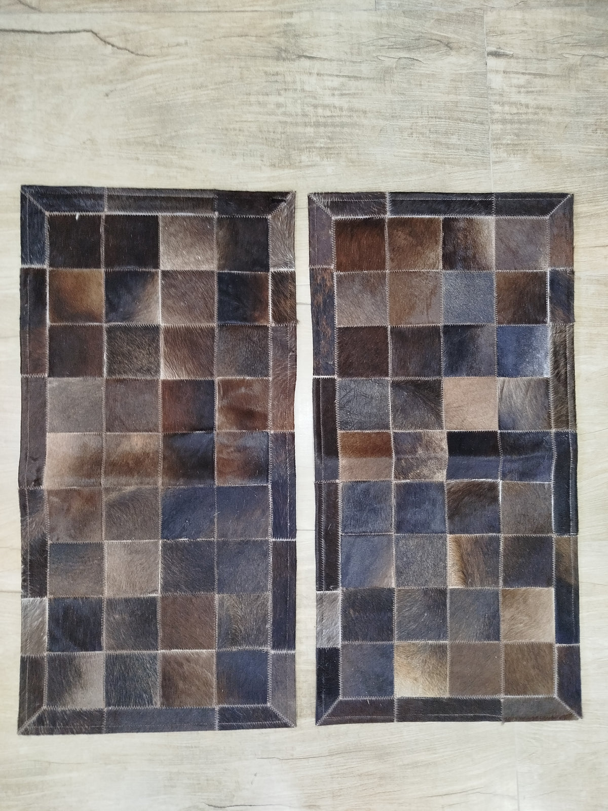 Passadeiras de Couro Duplas 1,00x0,5m | Modelo 24