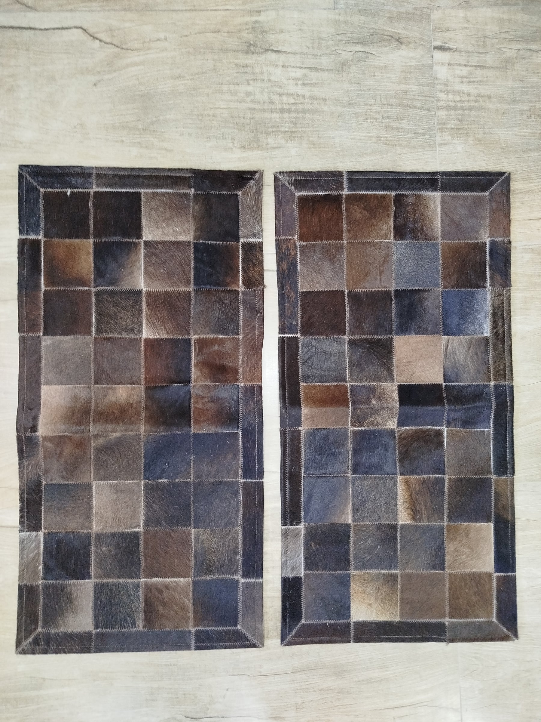 Passadeiras de Couro Duplas 1,00x0,5m | Modelo 24