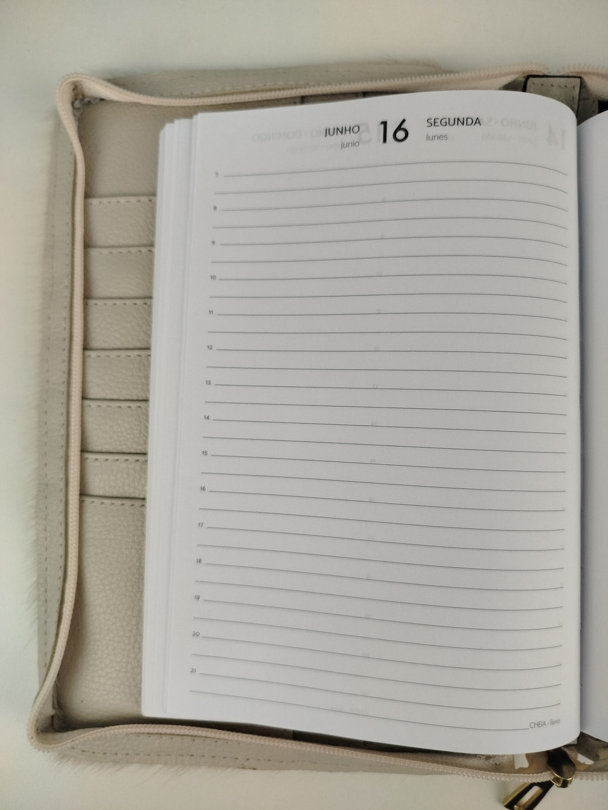 Porta Agenda em Couro