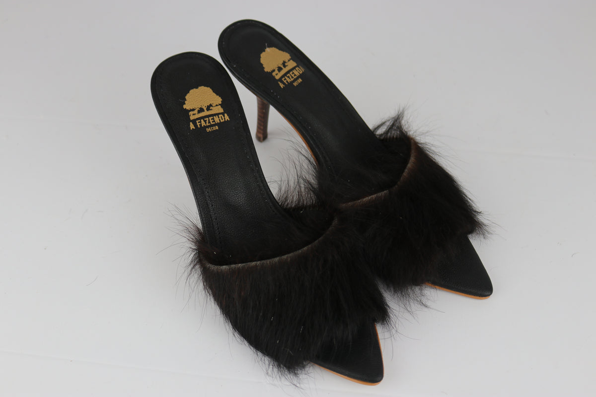 Mule bico folha N.38