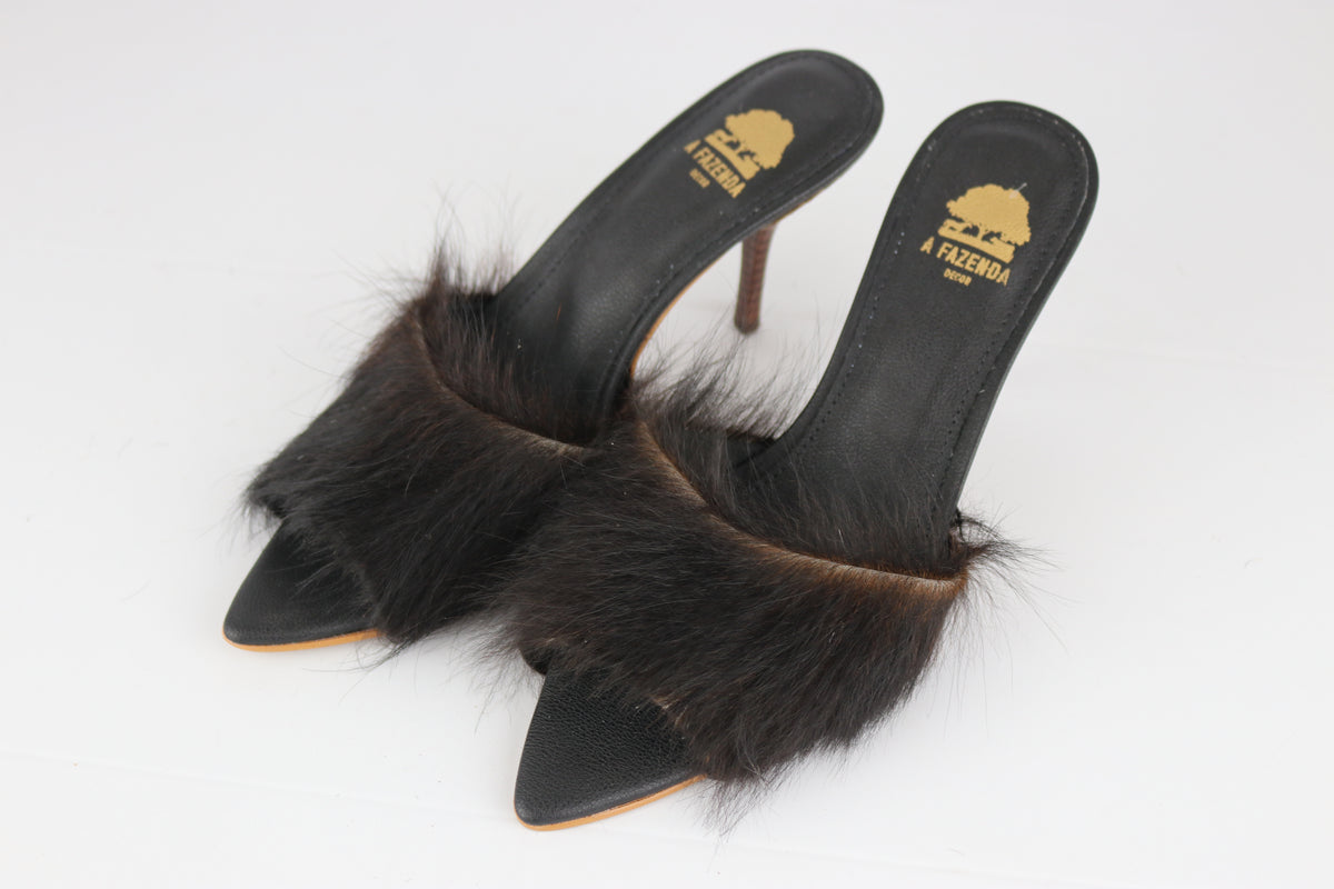 Mule bico folha N.38