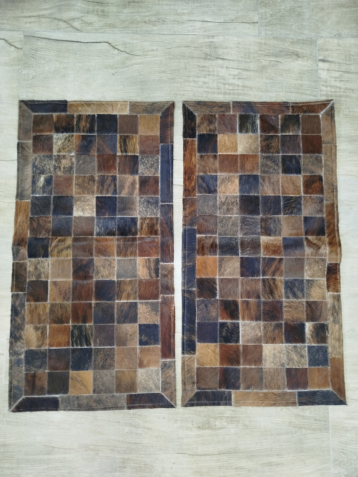 Passadeiras de Couro Duplas 1,00x0,5m | Modelo 17