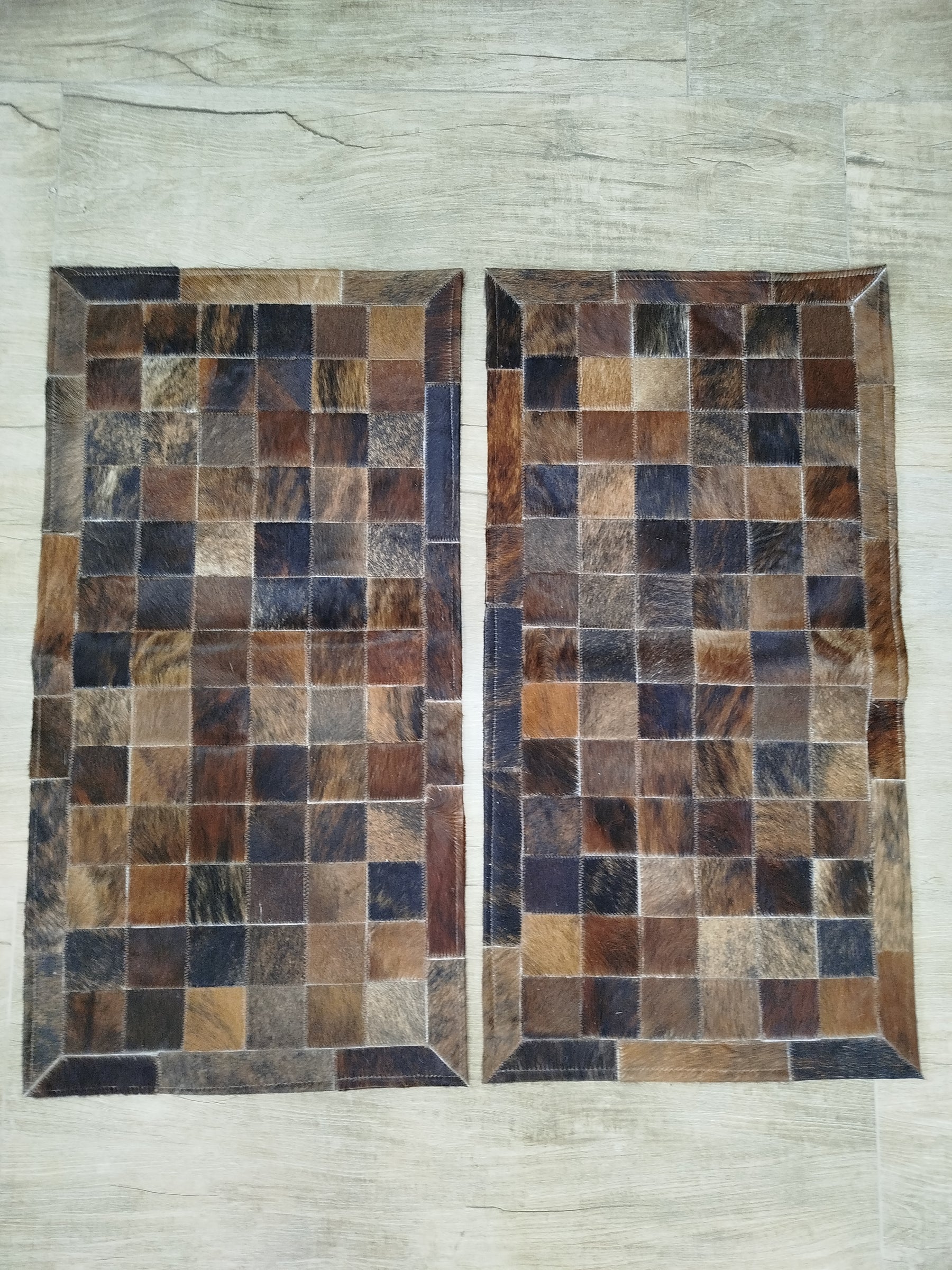 Passadeiras de Couro Duplas 1,00x0,5m | Modelo 17