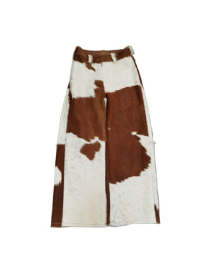 Calça de Couro Flare