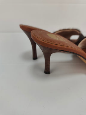 Mule bico folha N.35