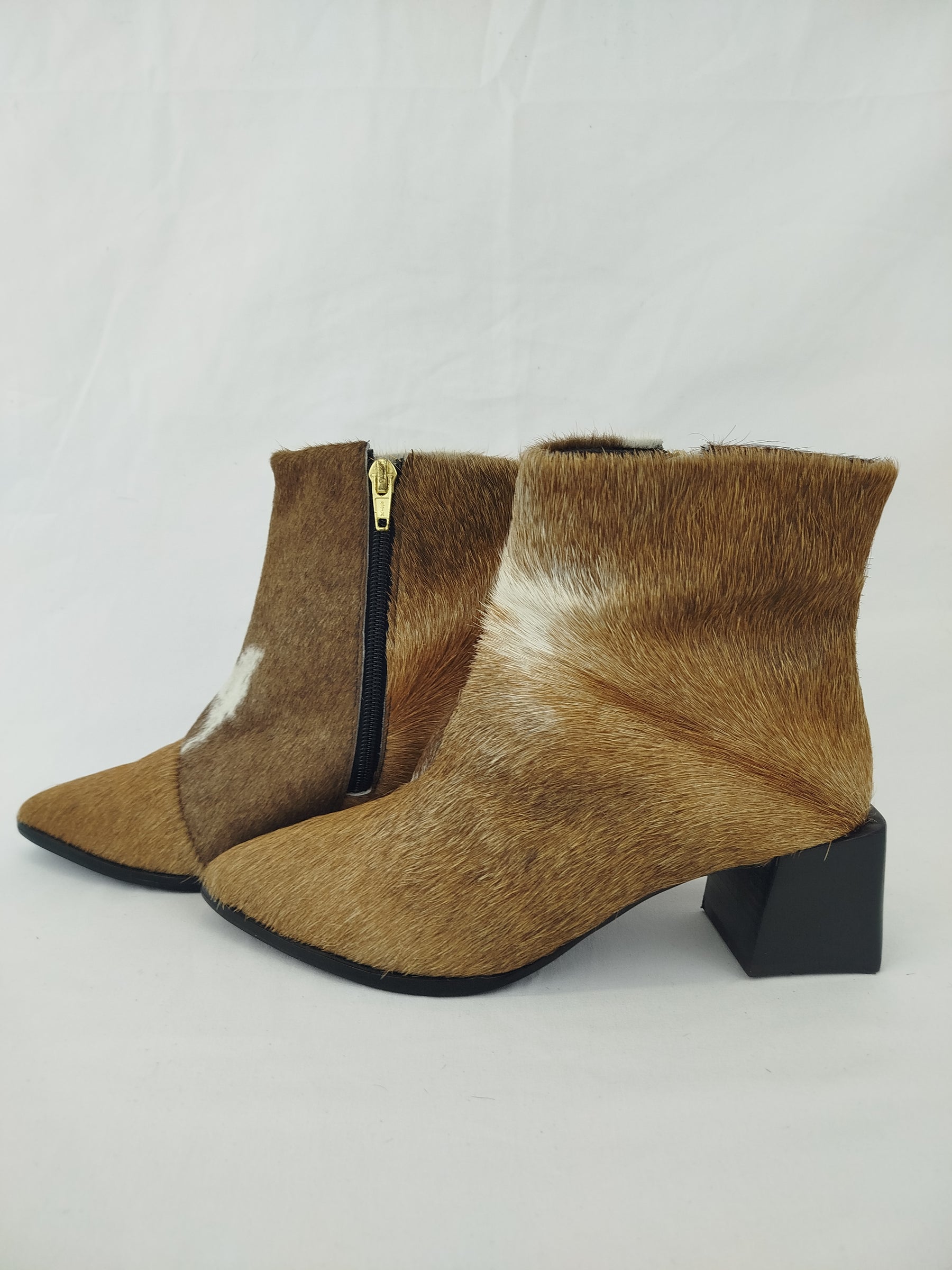 Bota Cano Curto Salto Bloco | Tamanho 34