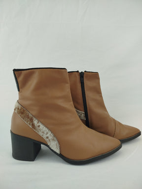 Bota Cano Curto Salto Bloco | Tamanho 35