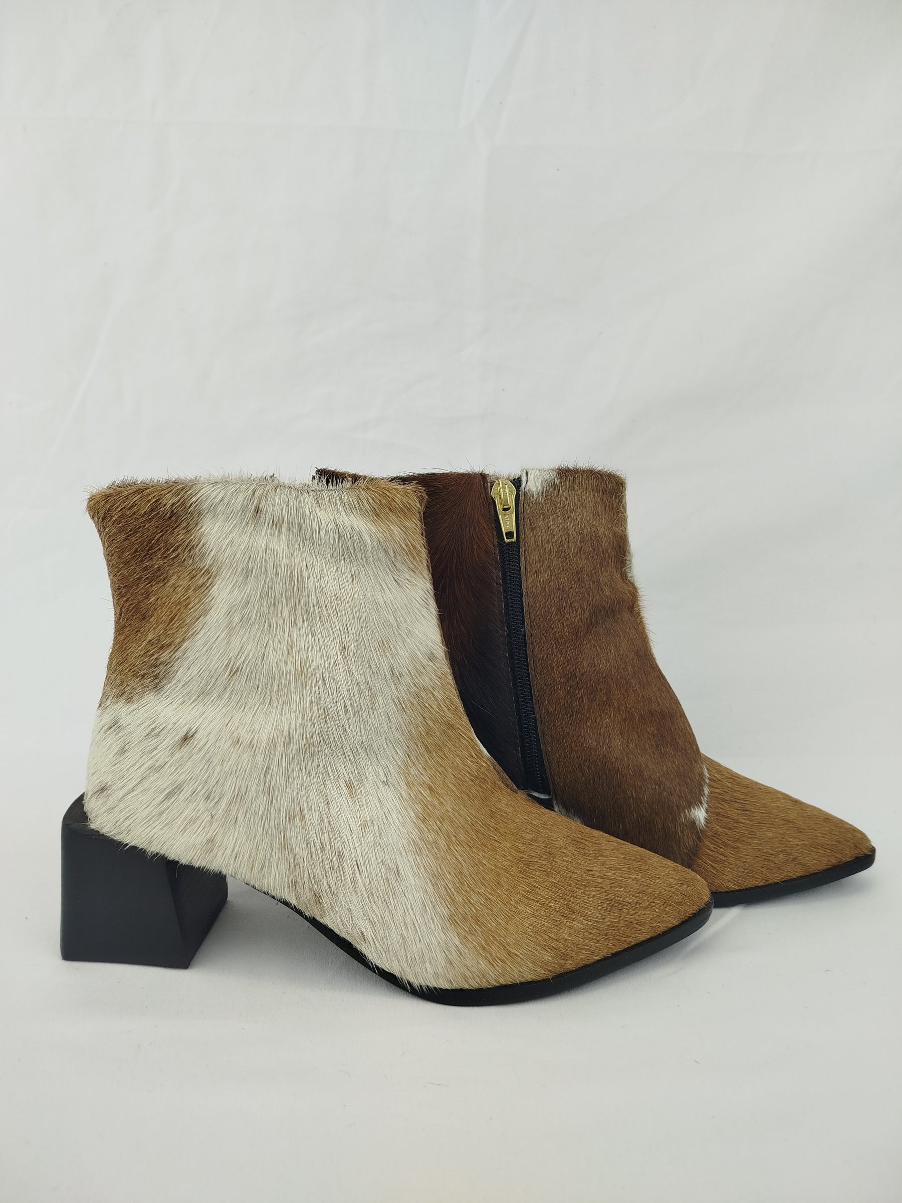 Bota Cano Curto Salto Bloco | Tamanho 34